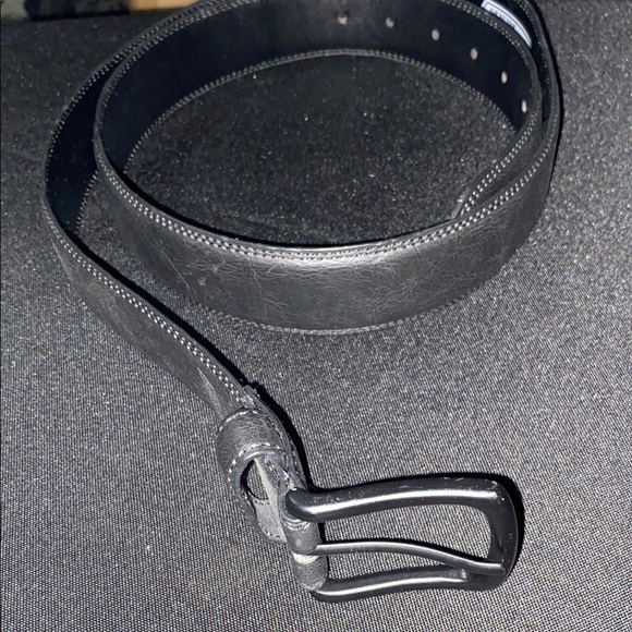 DICKIES Men's SIZE 44 BLACK SYNTHETIC Leather Belt VERY GOOD CLEAN CONDITION - Picture 1 of 9